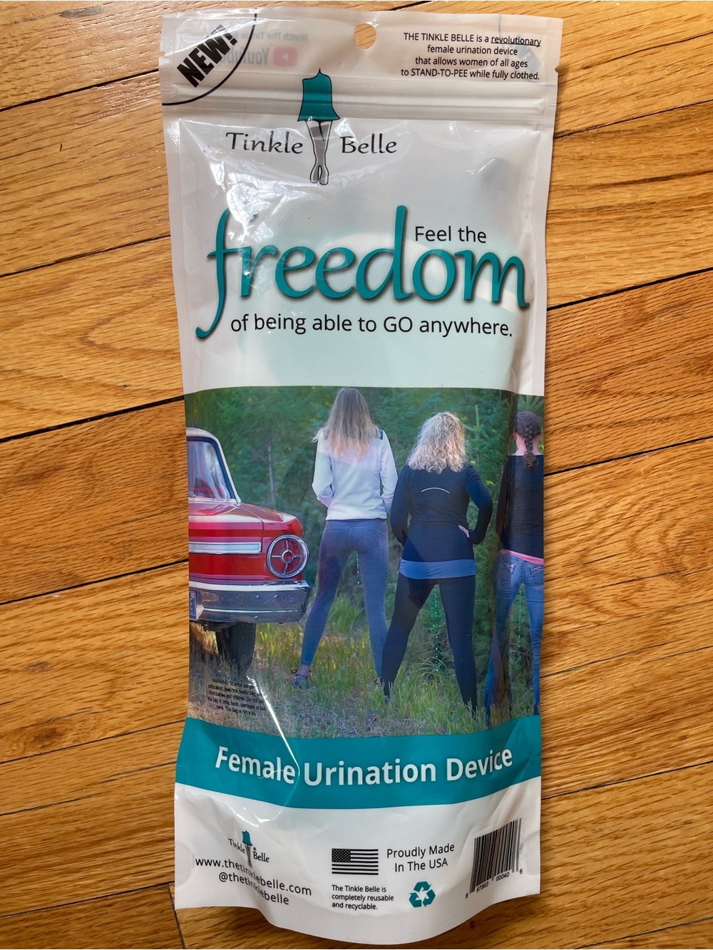 Tinkle Belle Freedom Female Urination Device – Teal